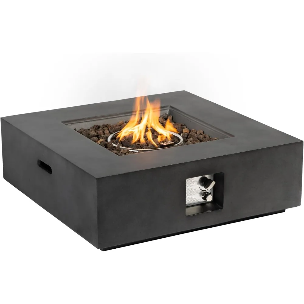 Fire Pit Bowl - 35인치 야외 프로판 화로 테이블, 50,000