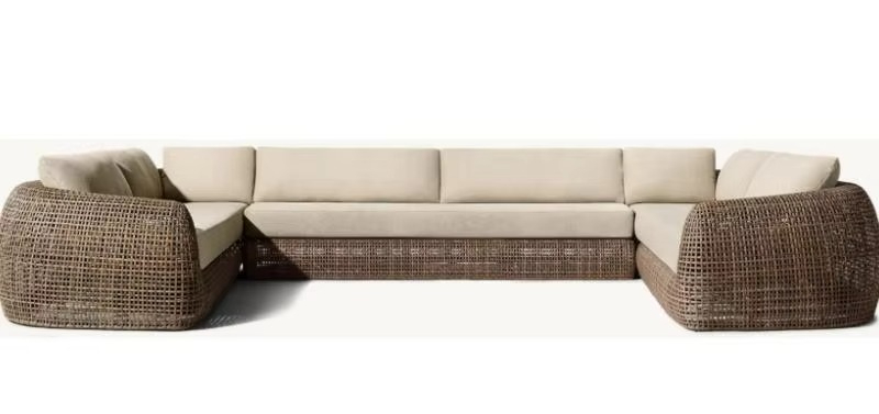 Outdoor Furniture For Sale - 핫세일 U자형 모듈식 야외 가구 알루미늄