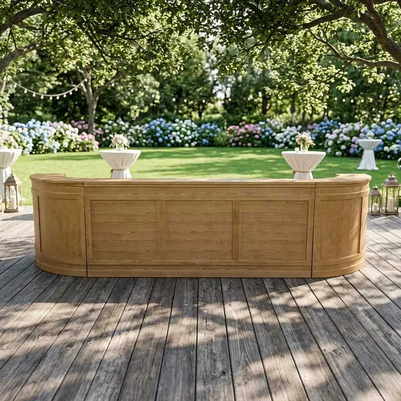 Outdoor Furniture Easy To Clean - 원목 야외 바 테이블 모던 방수