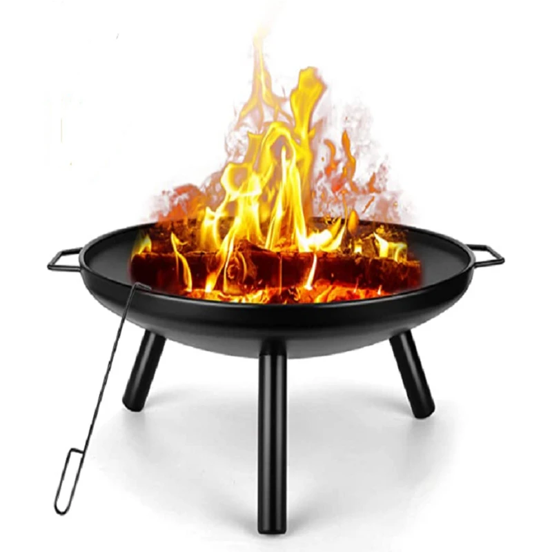 Fire Pit Bowl - 바베큐 집게가 달린 화덕 그릇, 정원