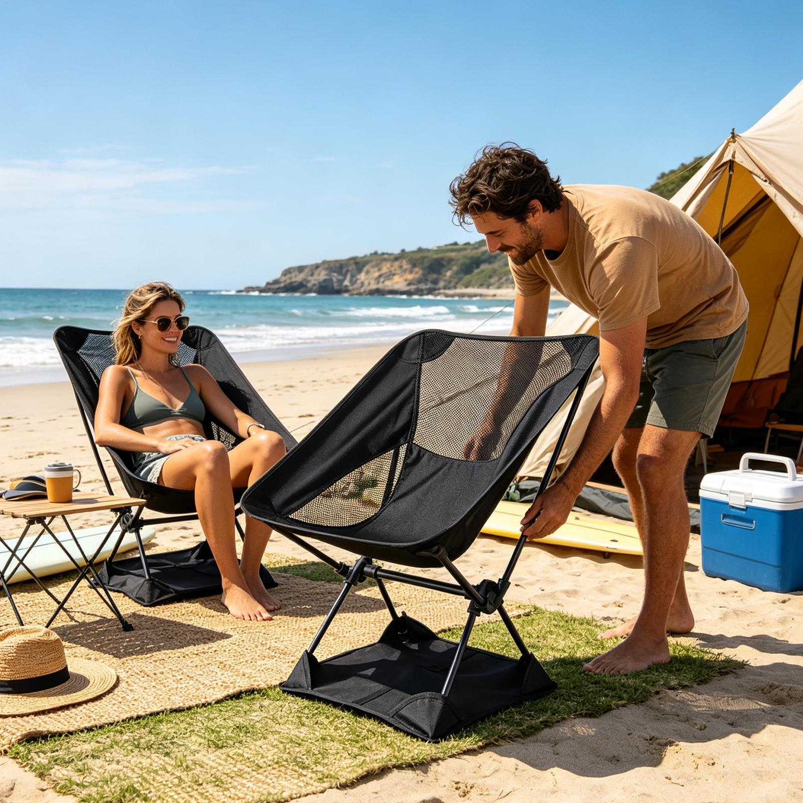 Outdoor Furniture Lowes - 옥스포드 천 소재 안티싱크 캠핑 의자