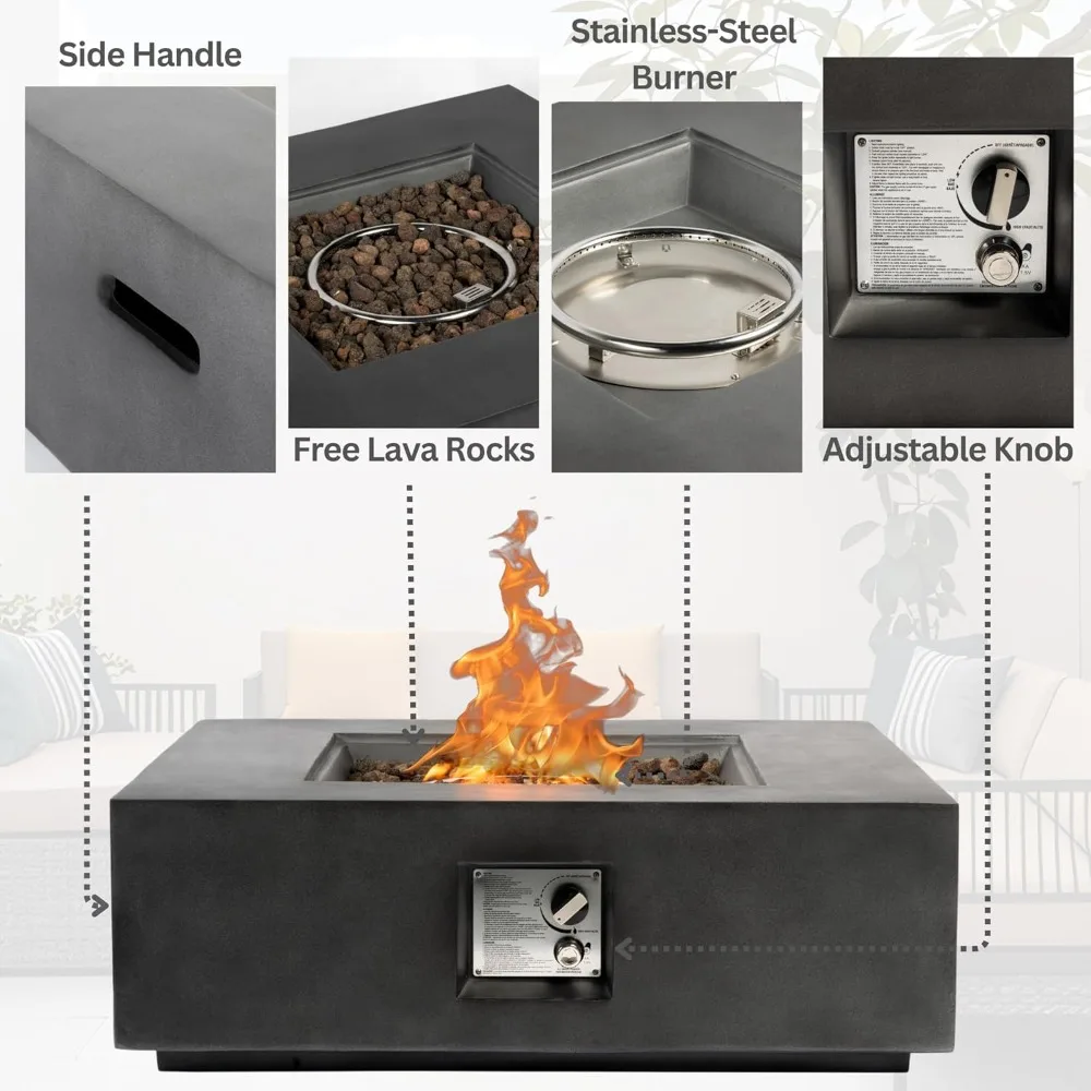 35인치 야외 프로판 화로 테이블, 50,000 BTU - Fire Pit Bowl 리뷰 및 가격