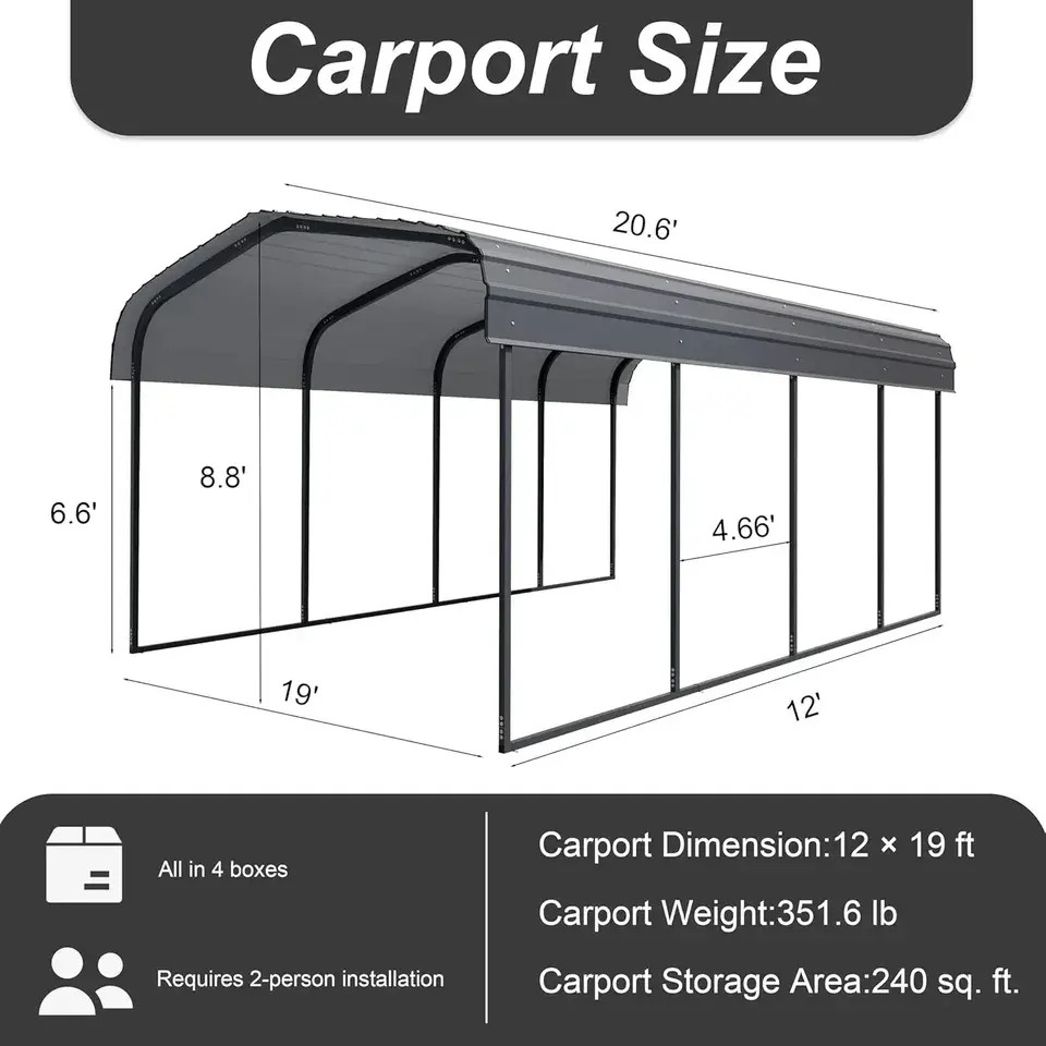 2026년 핫세일 11x19피트 아연도금 금속 분리형  - Outdoor Furniture For Sale 리뷰 및 가격