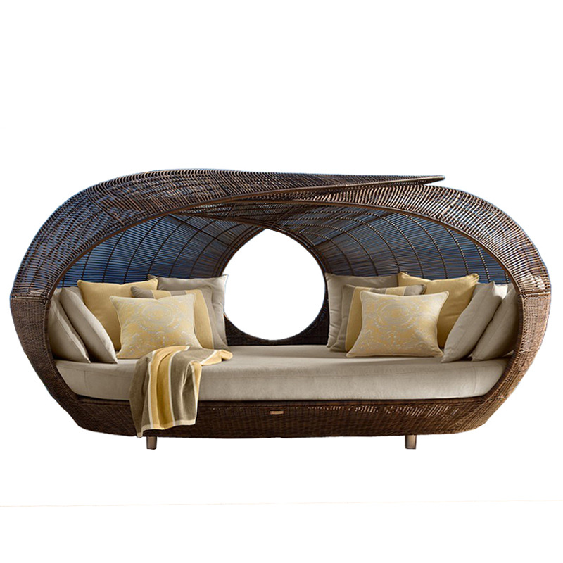 야외용 고품질 반원형 라탄 데이베드 위커 파티오 가구  - Outdoor Furniture For Sale 리뷰 및 가격