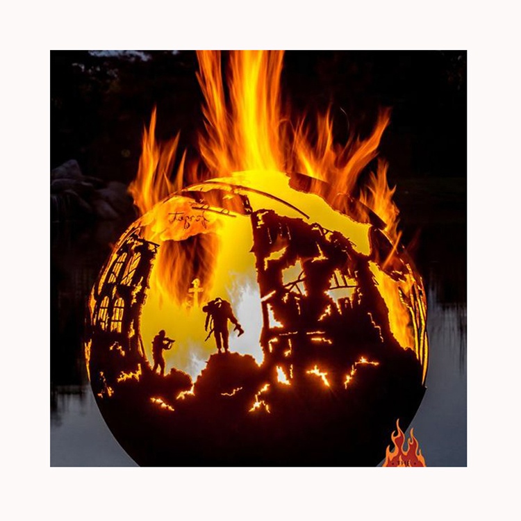 바비큐용 화로, 코르텐강 재질의 벽난로 겸용 그릴, 실 - Fire Pit Bowl 리뷰 및 가격