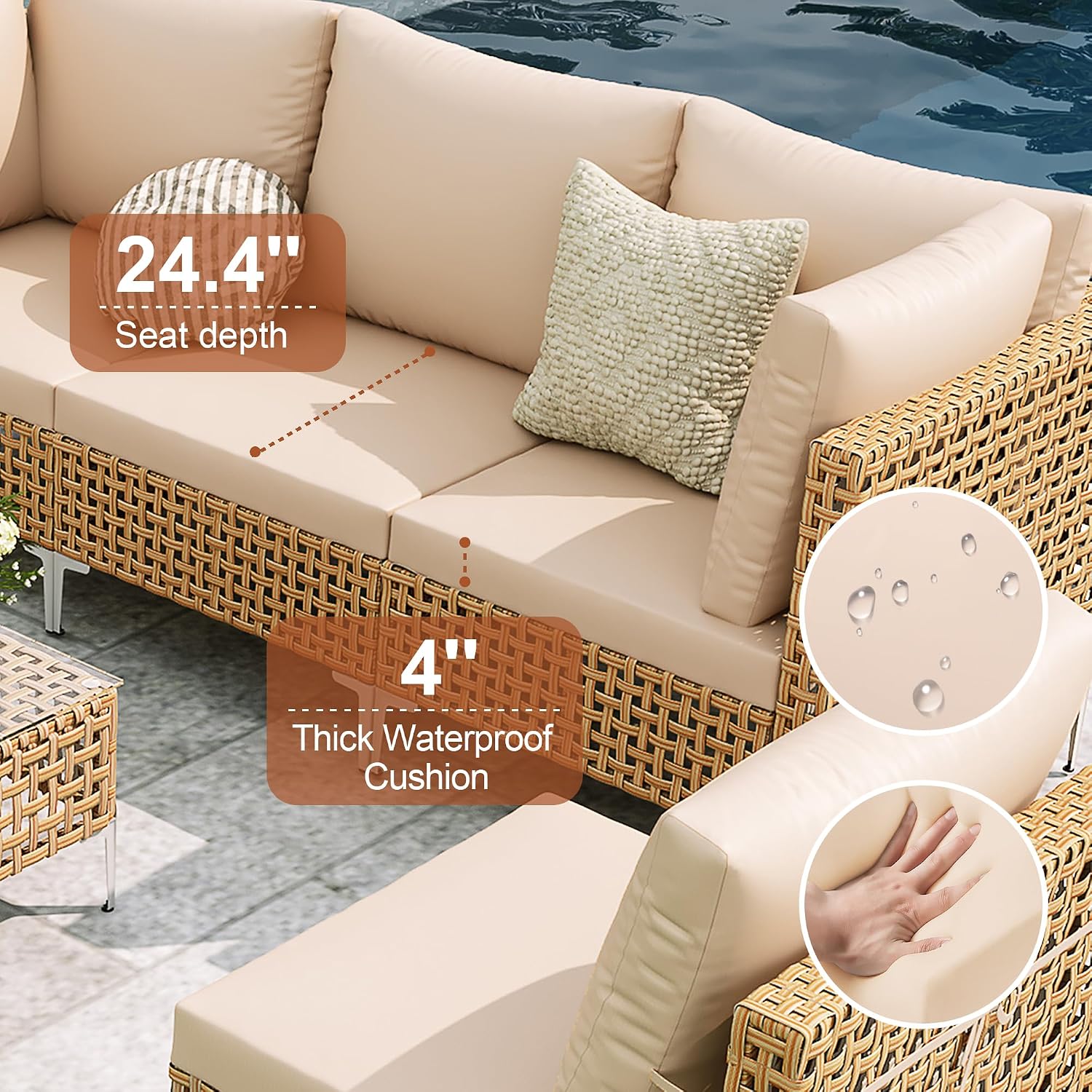 보헤미안 스타일 야외 파티오 가구 세트 (미끄럼 방지  - Outdoor Furniture From China 리뷰 및 가격