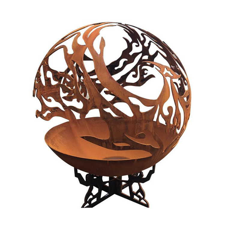 맞춤형 야외 조경용 강철 구형 화로, 내후성 강철 화로 - Fire Pit Bowl 리뷰 및 가격