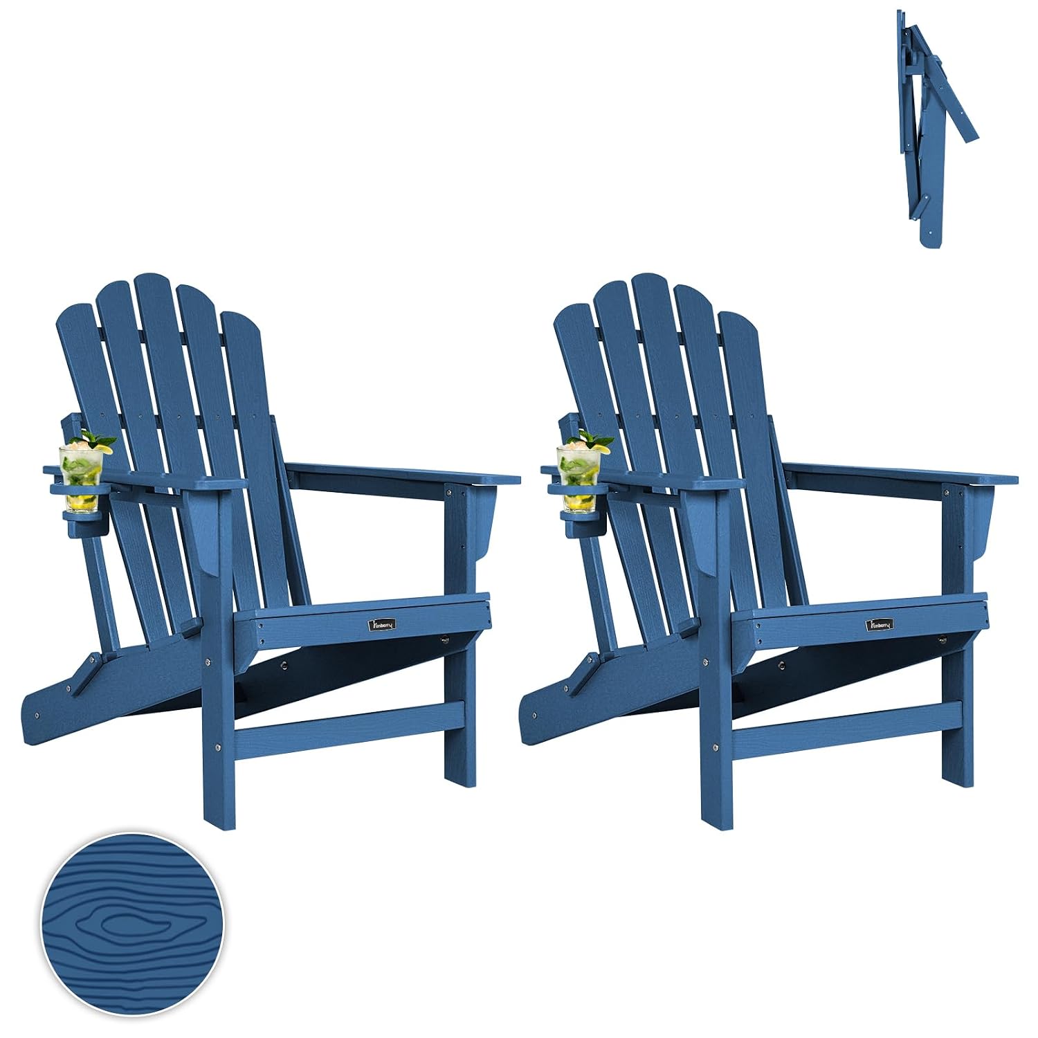 대형 접이식 아디론닥 의자 2개 세트, 400LBS 하 - Outdoor Furniture Easy To Clean 리뷰 및 가격