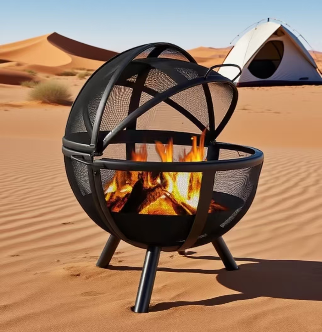 공 모양 야외 정원 파티오 마당용 휴대용 무연 화로,  - Fire Pit Bowl 리뷰 및 가격